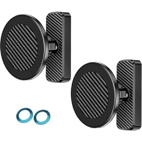 Magnetic Golf Cart Phone Holder Mount 2-Pack with Strong N52 Magnets and 360° Rotation, Phone Mount Fits All Phones Easily, Ideal for Golf carts, for Husbands, Birthdays, Valentine’s Day in Saudi Arabia