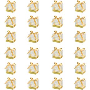 Individual Cupcake Boxes,24 Pack 3.5 Inch Clear Single Cupcake Containers,Cup Cake Carrier with Ribbon, Small Cake Holder Boxes for Wedding Party Valentine day in Saudi Arabia
