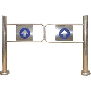 Automatic Closing Safety Gate for Supermarket Entrance, 1-Way Swing Door for Hallway & Aisle Access, Durable Silver Manual Gate (50×97 cm) in Saudi Arabia