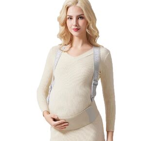 Belly Bands for Pregnant Women - Breathable Pregnancy Belly Support Belt with Adjustable Straps, Back Support, Pregnancy Waist Support Belt (Large) in Saudi Arabia