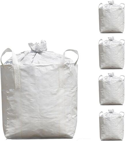 1 Pack FIBC Bulk Bag, Super Sack Heavy Duty Sand Bags, Construction & Feed Bags, 39"x39"x48", 2860 lbs,Bulk Bag with Duffle Top for Yard Waste, Sand, Gravel in Saudi Arabia