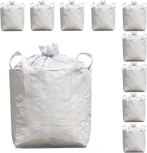 1 Pack FIBC Bulk Bag, Super Sack Heavy Duty Sand Bags, Construction & Feed Bags, 39"x39"x48", 2860 lbs,Bulk Bag with Duffle Top for Yard Waste, Sand, Gravel in Saudi Arabia