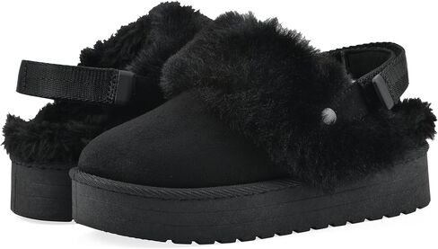White Mountain Kids Girls' Londyn Slingback Faux Fur Slipper Clog in Saudi Arabia