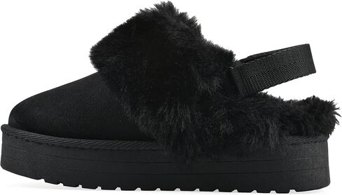 White Mountain Kids Girls' Londyn Slingback Faux Fur Slipper Clog in Saudi Arabia