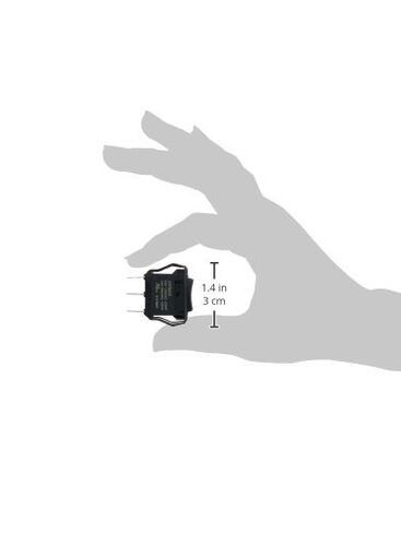 Morris 70181 Appliance Rocker Switch with Printed Dot SPDT On-Off-On, Quick Connect Spade Terminal, Black in Saudi Arabia