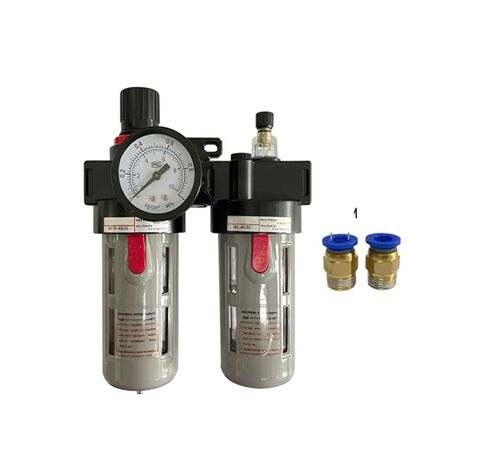 Oil-Water Separator Regulator Filter Spray Gun air Compressor Pressure Reducer 1/4" 3/8" 1/2" Compressed air Filter BFC2000/3000(with 6mm Fitting) in Saudi Arabia