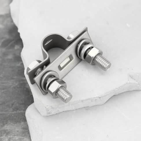 eMagTech 4pcs 25mm Control Throttle Cable Tube Clamp 304 Stainless Steel for Marine Yacht in Saudi Arabia