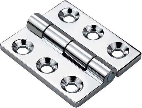 Zinc Alloy Industrial Heavy Mechanical Equipment Hinge Large Hole Fastening 65/80 * 55 Hinge 1Pcs(Chrome Flash,65X55) in Saudi Arabia