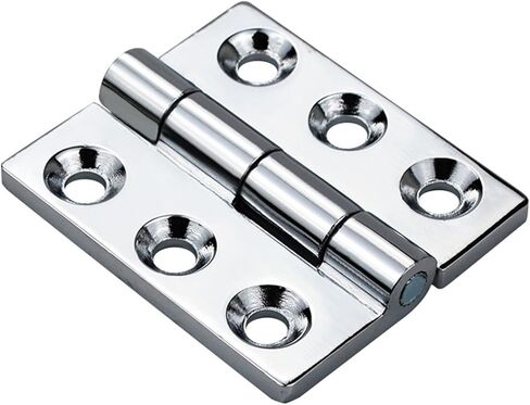 Zinc Alloy Industrial Heavy Mechanical Equipment Hinge Large Hole Fastening 65/80 * 55 Hinge 1Pcs(Chrome Flash,65X55) in Saudi Arabia