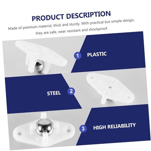 8pcs Vacuum W420 Steel Ball Swivel Casters, 360-degree Screw Mounted Round Universal Roller Ball Bearings for Industrial Material Handling and DIY Replacement Wheels in Saudi Arabia