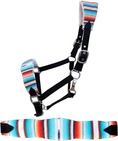 Showman Padded Bronc Halter w/Serape Southwest Print in Saudi Arabia
