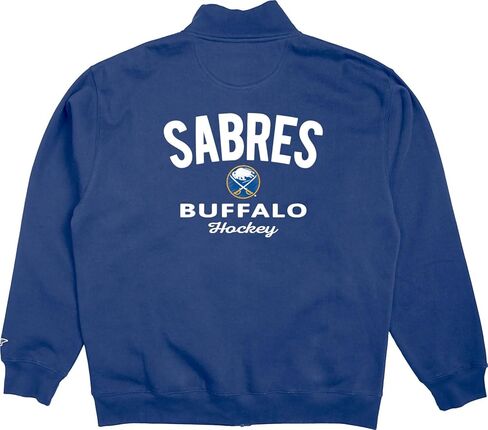 Blue 84 NHL Officially Licensed Full Zip Sweatshirt Felt Embroidery Front/Back in Saudi Arabia