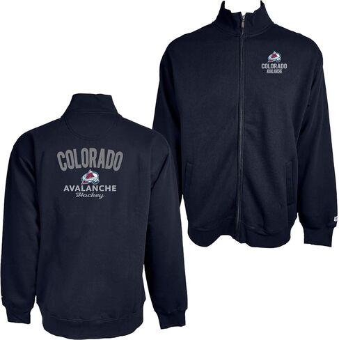 Blue 84 NHL Officially Licensed Full Zip Sweatshirt Felt Embroidery Front/Back in Saudi Arabia