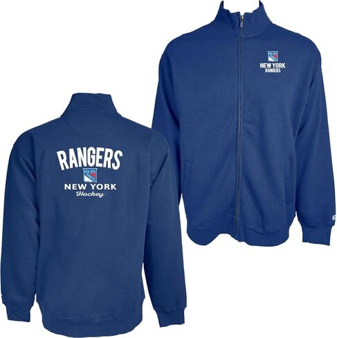 Blue 84 NHL Officially Licensed Full Zip Sweatshirt Felt Embroidery Front/Back in Saudi Arabia