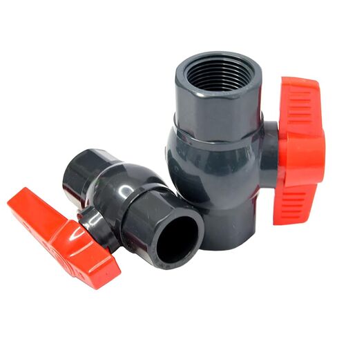 SagaSave 6 Sizes Optional Female Thread Compact Ball Valve T-Shaped Handle Designed, for Indoor, Outdoor, Cess-Pipe, Irrigation, Swimming Pools, Aquaculture, Waste Disposal (32mm/1.25") in Saudi Arabia