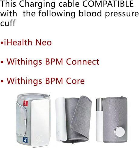 Update Micro USB Charging Cable with AC Power Adapter Compatible with Withings BPM Connect/Core & iHealth Neo Digital Blood Pressure Monitor – 3.3FT Replacement Charger Cord (Not for BPM Vision) in Saudi Arabia