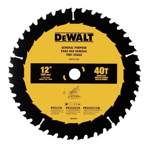 شفرة منشار للأغراض العامة من ديوالت مقاس 12 بوصة 40T (DWA11240) in Kuwait