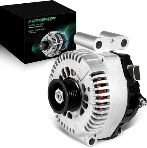مولد تيار ثابت 4.0 لتر لـ: -Ford Explorer 2002 2003 2004، Explorer Sport Trac 2001-2004 لـ: -Mercury Mountaineer 2001-2004، 12V 130Amp 6-Groove Pulley في اتجاه عقارب الساعة، OE#1L2U-10300-AA (جديد) in Kuwait
