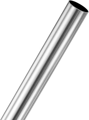 M METERXITY 1-Pack 200mm 304 أنبوب من الفولاذ المقاوم للصدأ، 12 مم OD 0.5 مم سمك الجدار أنابيب من الفولاذ المقاوم للصدأ غير الملحومة للبناء/التصنيع/الصياغة اليدوية، أنبوب معدني مستقيم [0.47x0.02x7.9IN] in Kuwait