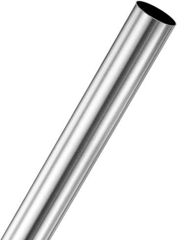 M METERXITY 1-Pack 200mm 304 أنبوب من الفولاذ المقاوم للصدأ، 12 مم OD 0.5 مم سمك الجدار أنابيب من الفولاذ المقاوم للصدأ غير الملحومة للبناء/التصنيع/الصياغة اليدوية، أنبوب معدني مستقيم [0.47x0.02x7.9IN] in Kuwait