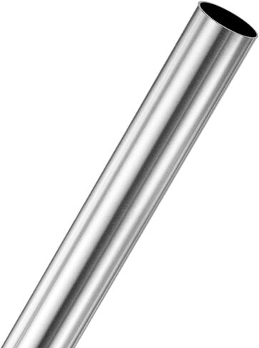 M METERXITY 1-Pack 200mm 304 أنبوب من الفولاذ المقاوم للصدأ، 12 مم OD 0.5 مم سمك الجدار أنابيب من الفولاذ المقاوم للصدأ غير الملحومة للبناء/التصنيع/الصياغة اليدوية، أنبوب معدني مستقيم [0.47x0.02x7.9IN] in Kuwait