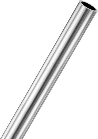 M METERXITY 1-Pack 200mm 304 أنبوب من الفولاذ المقاوم للصدأ، 12 مم OD 0.5 مم سمك الجدار أنابيب من الفولاذ المقاوم للصدأ غير الملحومة للبناء/التصنيع/الصياغة اليدوية، أنبوب معدني مستقيم [0.47x0.02x7.9IN] in Kuwait