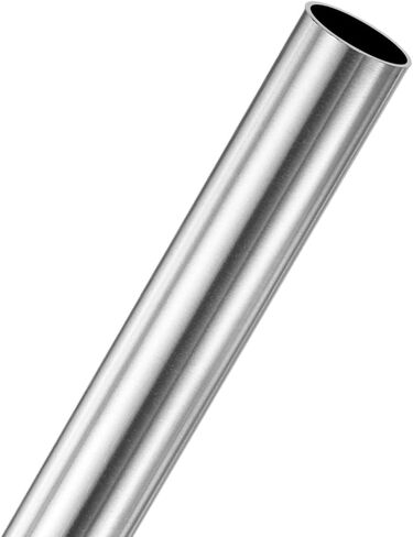 M METERXITY 1-Pack 200mm 304 أنبوب من الفولاذ المقاوم للصدأ، 12 مم OD 0.5 مم سمك الجدار أنابيب من الفولاذ المقاوم للصدأ غير الملحومة للبناء/التصنيع/الصياغة اليدوية، أنبوب معدني مستقيم [0.47x0.02x7.9IN] in Kuwait