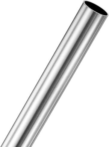 M METERXITY 1-Pack 200mm 304 أنبوب من الفولاذ المقاوم للصدأ، 12 مم OD 0.5 مم سمك الجدار أنابيب من الفولاذ المقاوم للصدأ غير الملحومة للبناء/التصنيع/الصياغة اليدوية، أنبوب معدني مستقيم [0.47x0.02x7.9IN] in Kuwait