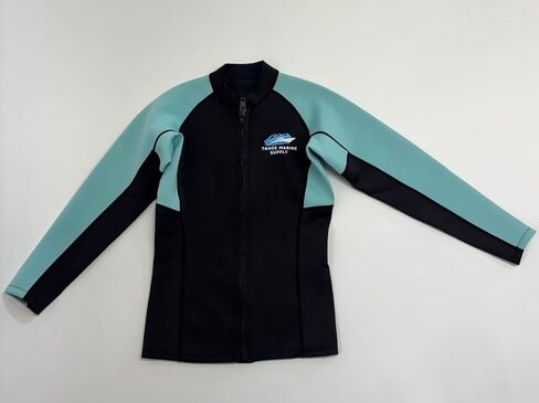 Women’s Neoprene Wetsuit Top – Long Sleeve Front Zip Jacket for Surfing, Wakeboarding, Paddleboarding & Watersports – Designed, Tested & Proven on Lake Tahoe (Extra Large) in Saudi Arabia