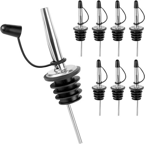 15 Pack Liquor Bottle Pourers,Pour Spouts for Liquor Bottles,Oil Bottle Spout with Dust Caps,Bar Pour Spouts for Beer,Wine,Oil,Drink (15 Pack) in Saudi Arabia