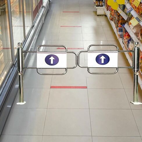 Automatic Closing Metal Safety Gate - Manual Swing Security Door for Supermarkets, Warehouses, and Store Entrances - Durable Protection Solutions in Saudi Arabia