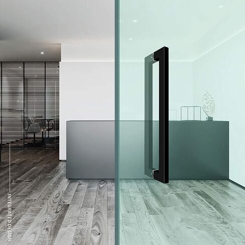 Heavy Duty Stainless Steel Square Tube Commercial/Push-Pull Door Handle, Black - Length 440/600/800/1000/1200mm (Size : Length 600mm/23.6inch) in Saudi Arabia