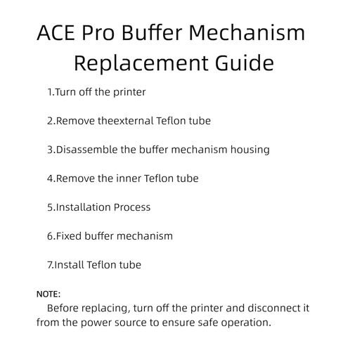 مكون عازلة لاستبدال مكون العازلة الأصلي Anycubic ACE Pro لأجزاء الطابعة ثلاثية الأبعاد Anycubic Kobra 3 Combo in Saudi Arabia