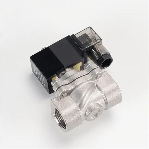 Normally Closed 12V Electric Solenoid Valve Water 24V 230V 24 Stainless Steel IP65 DIN Coil High Temperature 1Pcs(110VAC_NBR-SEAL) in Saudi Arabia