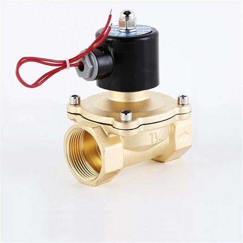 1-1/2 Inch Solenoid Valve DN40 Normally Closed Brass 220V 12V 24V Solenoids Valves 1Pcs(NPT_24VDC_NBR-SEAL) in Saudi Arabia
