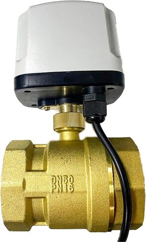 1/2 3/4 1 2 Inch Motorized Ball Valve 3-Wire Control Brass Electric Big Torque Metal Motor 1Pcs(1/2",12VDC_CR04) in Saudi Arabia