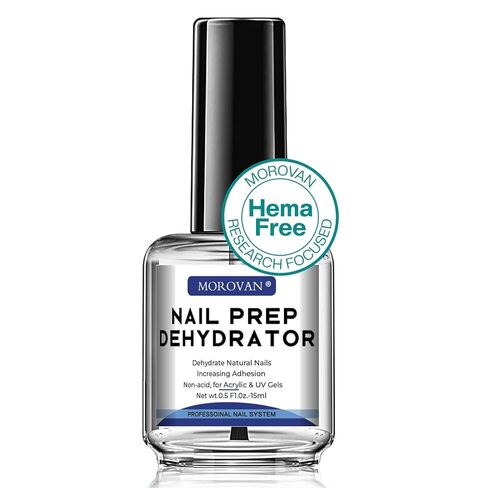 Morovan Professional Nail Polish Prep Dehydrator Nails Superior Bonding Primer for UV Gel PolishAcrylic Nails Fast Dry Dehydrator 0.5 oz Natural Nail Primer Dehydrator Base Varnish Manicure Bonder in Kuwait