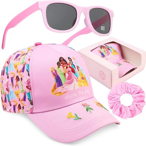 Get Trend Paw Patrol | Disney| Sesame Street Girls Baseball Cap, UV Protection Sunglasses & Soft Scrunchies, 3 Piece Set in Saudi Arabia