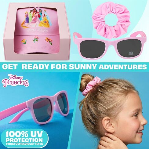 Get Trend Paw Patrol | Disney| Sesame Street Girls Baseball Cap, UV Protection Sunglasses & Soft Scrunchies, 3 Piece Set in Saudi Arabia