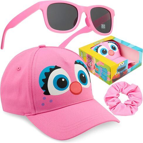 Get Trend Paw Patrol | Disney| Sesame Street Girls Baseball Cap, UV Protection Sunglasses & Soft Scrunchies, 3 Piece Set in Saudi Arabia