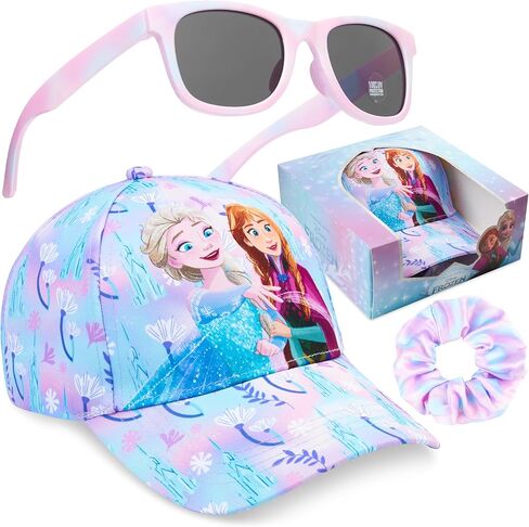 Get Trend Paw Patrol | Disney| Sesame Street Girls Baseball Cap, UV Protection Sunglasses & Soft Scrunchies, 3 Piece Set in Saudi Arabia