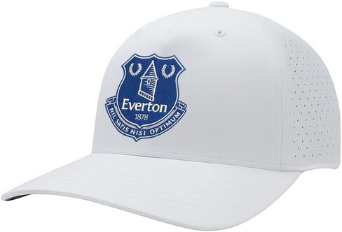 قبعة عالية النقاط ذات شارة ملونة من Everton FC - بيضاء in Kuwait