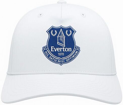 قبعة عالية النقاط ذات شارة ملونة من Everton FC - بيضاء in Kuwait