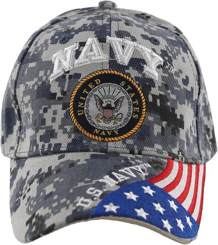 قبعة علم المحاربين القدامى الوطني من Navy USN ACU CAMO مرخصة رسميًا من قبل البحرية الأمريكية in Kuwait