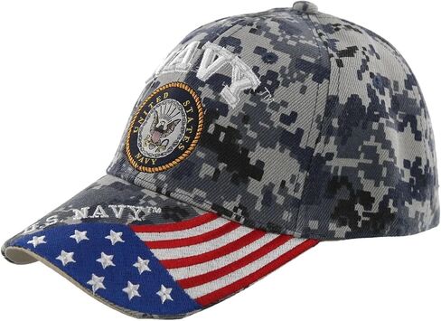 قبعة علم المحاربين القدامى الوطني من Navy USN ACU CAMO مرخصة رسميًا من قبل البحرية الأمريكية in Kuwait