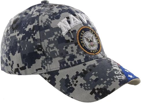 قبعة علم المحاربين القدامى الوطني من Navy USN ACU CAMO مرخصة رسميًا من قبل البحرية الأمريكية in Kuwait