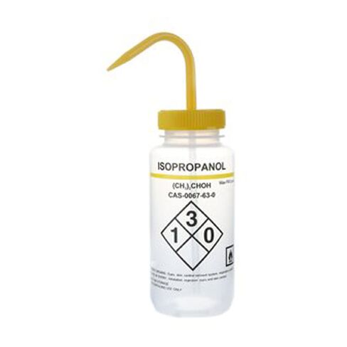 Heathrow HS120252 Wash Bottles, Wide Mouth, Isopropanol, 500 mL (Pack of 6) in Saudi Arabia