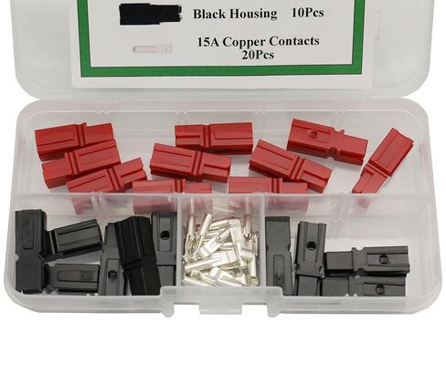10 Pair Quick Disconnect 15AMP 600V Power Connector Battery Plug+terminals Red Black in Saudi Arabia