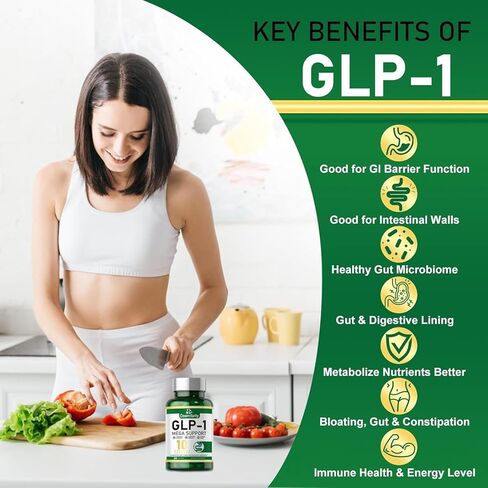 ملحق GLP-1، يتم تنشيط GLP-1 مع 10 مليار وحدة تشكيل مستعمرة من البروبيوتيك متعدد السلالات. Naturally GLP1 Production, كبسولات بروبيوتيك GLP-1 للنساء والرجال، 60 حبة GLP-1 سهلة البلع in Kuwait
