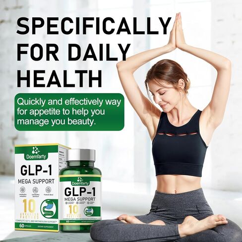 ملحق GLP-1، يتم تنشيط GLP-1 مع 10 مليار وحدة تشكيل مستعمرة من البروبيوتيك متعدد السلالات. Naturally GLP1 Production, كبسولات بروبيوتيك GLP-1 للنساء والرجال، 60 حبة GLP-1 سهلة البلع in Kuwait